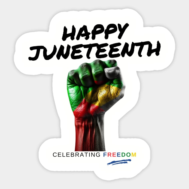 Juneteenth Sticker by Amharic Avenue